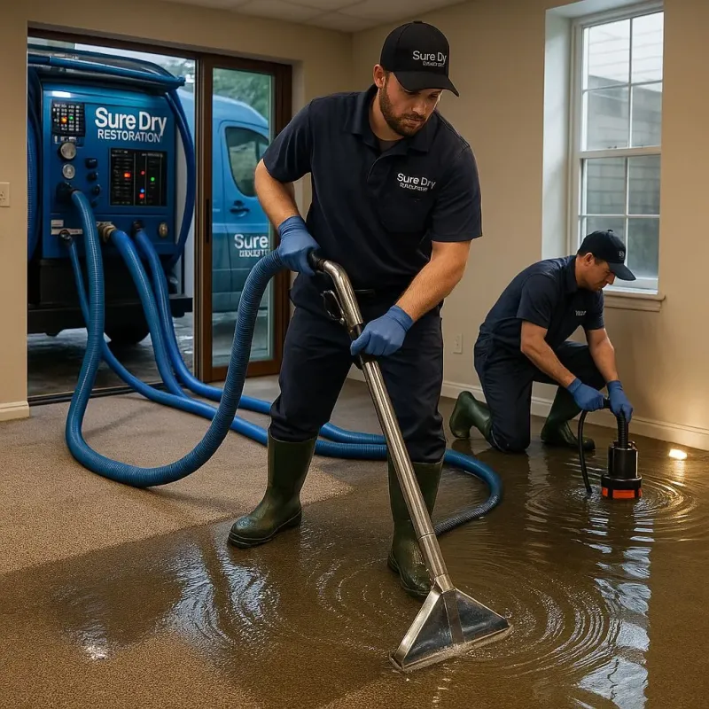 Water Extraction and Removal process in East Grand Rapids, MI